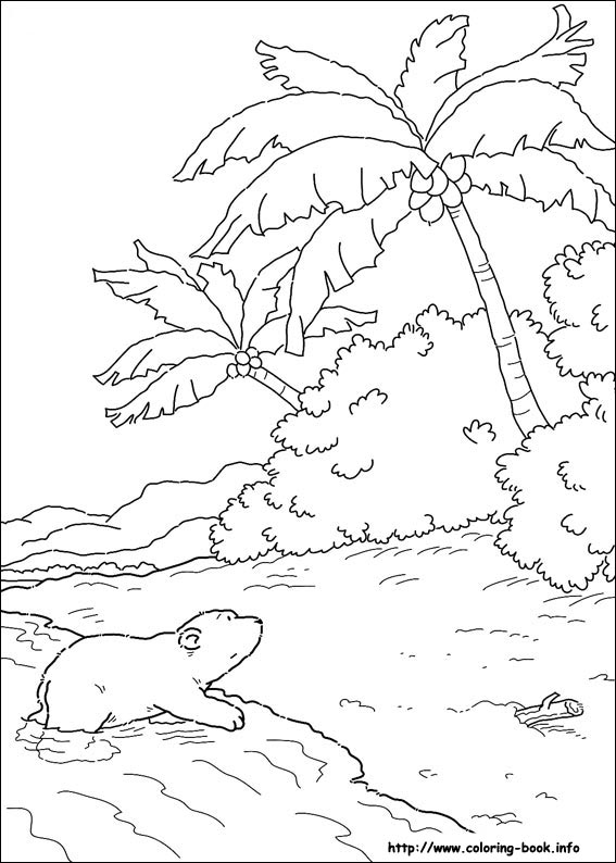 Little Polar Bear coloring picture